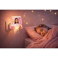 Seraç Çocuk Gece Lambası Ledli Fişli Pembe Dekoratif Lamba Sıcak Işık Aç/kapa