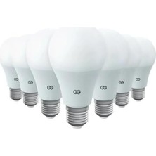 Seraç 10'lu LED Ampul 15W Gün Işığı E27 (4000K 220-240V)