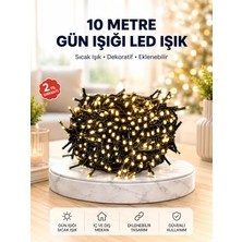 HERŞEYBURDAMODA Uzun Ömürlü LED Teknolojili 10 Metre Şık Işıklı Süsleme Seti