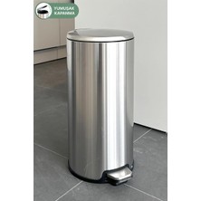 Ansan Cigo Pedallı Çöp Kovası 20LT Mat Metal