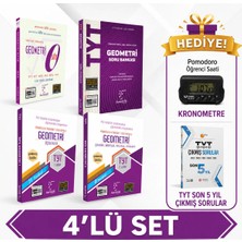 Tyt Geometri Seti 4kitap (Kronometre ve Tyt Çıkmış Sorular Son 5yıl Hediye)