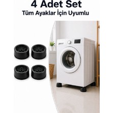 Tech Butiq Kaymaz Tabanlı 4 Adet Makine Ayak Yükseltici