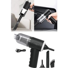 Go İthalat 3in1 Çekme - Üfleme Oto-Araç - Ev El Tipi Süpürge USB Şarjlı Mini - Taşınabiliri Hs-22 (5468)