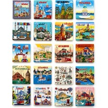 Fırsatkolik Mey Ithalat® Istanbul Temalı Buzdolapı Süsü Magnet