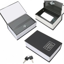 Go İthalat BÜYÜK=180X115X55MM Kitap Modeli Kilitli Kasa - Kumbara Renkli (5468)