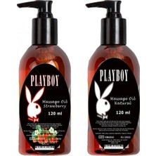 Karahanbey Playboy Massage Oil And Strawberry Fragrances 120 ml Kokusuz Çilek Kokulu Vücut Masaj Ya