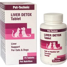 Pet-Technic Lıver Detox Tablet – Için Karaciğer Destekleyici Takviye – 75 Tablet