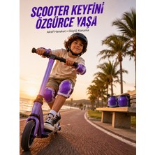 Karahanbey 2'li Mor Çocuk Koruyucu Spor Seti Dizlik Dirseklik El Bilek Koruyucu -