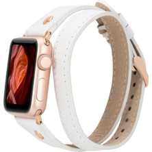 sbodurhome Apple Watch Uyumlu Deri Kordon 42-44-45MM Slim Dtrg F3