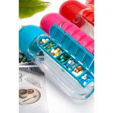 Karahanbey Mobee Pillbox 7 Bölmeli Kutulu Matara 600ML Saklama Kutusu Suluk 1450