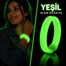 Skygo Yeşil Kalın Glow Bileklik – Kırılarak Yanan Parti ve Festival Bilekliği