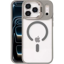 Aydogan's Ayd Joko  Iphone 17 Pro Max Remim Lensli Magsafe Standlı Kapak - Titan Gri