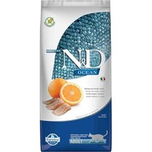 MarkEntegra N&d Ocean Kuru Kedi Sı, Ringa Balığı ve Portakallı, Yetişkin, 10 kg