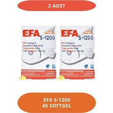 New Life Efa S-1200 45 Kapsül Balık Yağı - 720MG Omega3 - 396MG Epa - 264MG Dha (2 Adet)