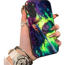 HONTINGA Samsung Galaxy S20 Fe ile Uyumlu Kılıf Silikon Kenar Sert Arka Kamera Koruyucu Basitlik Anti Düşme Kamera Korumalı Anime Desen Couple Telefon Kılıfı Kadın ve Erkek Için Uygundur K1-1527