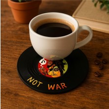 Belirtilmemiş Bob Marley Make Love Not War Bardak Altlığı Rasta Dekoratif Hediye, BMAR091204