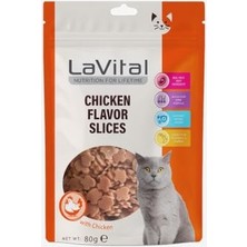 MarkEntegra Lavital Tavuklu Kedi Ödül Sı Chicken Flavor Slices With Real Chicken 80 gr