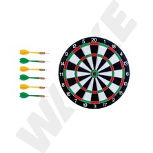 Empressco 16 Inç Çift Taraflı Dart Tahtası ve 6 Çelik-Plastik Dart Seti