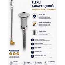 Kayra Grup Su Armatürleri Flexli Taharat Çubuğu 25 cm Klasik Kafa