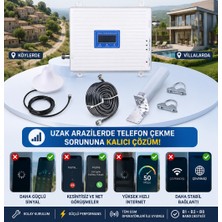 Maypal Gsm Sinyal Güçlendirici 3 Bant B1 (2100MHZ), B3 (1800MHZ) ve B8 (900MHZ) 4.5g ve 5g Destekli Yeni Üretim Serisi Şebeke Yükseltici