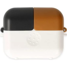 Aydogan's Ayd Airpods 3 (3.nesil) Basmalı Kılıf - Beyaz-Siyah-Kahverengi