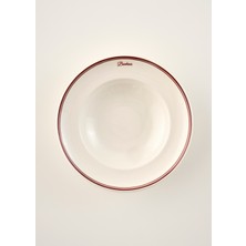 Bella Maison Bonheur Porselen Makarna Tabağı Bordo (28 Cm)