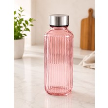 Ciho Socks Ciho Cam Sürahi Şişe 1000 ml 1 Litre Çevirmeli Kapaklı Sürahi Karaf