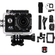 MarkEntegra 4K Ultra Hd Su Geçirmez Aksiyon Kamerası – 16MP Wifi Spor Kamera, 170° Geniş Açılı Lens, 2.0 Inç Ekran, 2.4g Kablosuz Bilek Uzaktan Kumandalı, Bisiklet ve Sualtı Dalış Seti