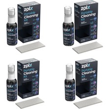 Zolx 30ML Taşınabilir Temizleme Kiti Dörtlü Set Gözlük Telefon Tablet Akıllı Saat Küçük Ekran Temizliği 15*18 Bez Hediyeli