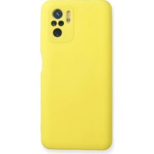 Aydogan's Ayd Xiaomi Redmi Note 10 Kılıf Nano Içi Kadife Silikon - Sarı