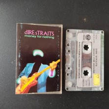 Plakperest Dire Straits ‎–   Money For Nothing   –    1988 Türkiye Basım  Kaset / Kağıt Baskı