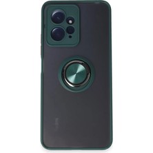 Aydogan's Ayd Xiaomi Redmi Note 12 4g Kılıf Montreal Yüzüklü Silikon Kapak - Yeşil