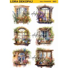 Lora Dekopaj Sulu Transfer Kağıdı - 445 25X35 cm