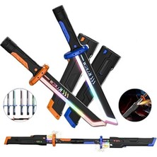 Larskas 2'li Set Kıvılcım Efektli Işıklı Rgb Oyuncak Kılıç Seti – Şarjlı Sesli 44 cm Kılıflı Renk Değiştiren Oyuncak Kılıçlar