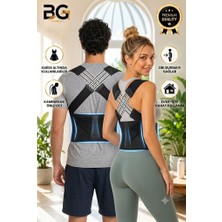 bgvibe Unisex Dik Duruş Korsesi Kamburluk Önleyici Postür Düzeltici Sırt ve Omuz Destek Korsesi Dik Duruş Destek Aparatı