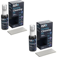 Zolx 30ML Taşınabilir Temizleme Kiti Ikili Set Gözlük Telefon Tablet Akıllı Saat Küçük Ekran Temizliği 15*18 Bez Hediyeli