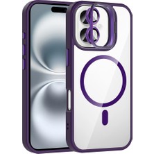 One Depot Only For Quality Life iPhone 17 Kılıf Standlı ve Kamera Lens Hediyeli M-Safe Şarj Özellikli Kapak