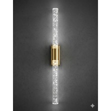 Backhome Bubblelight Large 51 cm Modern Tasarım LED Aplik - Duvar Lambası - Gold -  Pilli - Beyaz LED