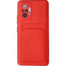 Aydogan's Ayd Xiaomi Redmi Note 10 Pro Kılıf Kelvin Kartvizitli Silikon - Kırmızı