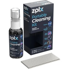 Zolx 30ML Taşınabilir Temizleme Kiti Gözlük Telefon Tablet Akıllı Saat Küçük Ekran Temizliği 15*18 Bez Hediyeli