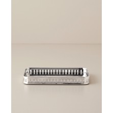 English Home Anabel Metal Dekoratif Tepsi 15X4 cm Gümüş