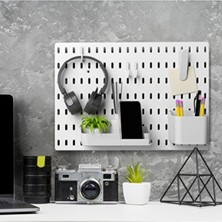 Empressco Çok Amaçlı Pegboard Organizatör Seti Beyaz 28X40 Cm, Şık ve Fonksiyonel