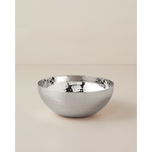 English Home Arden Metal Dekoratif Kase 20X20X6 cm Gümüş