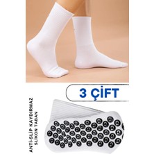 Empressco Kaymaz Taban Unisex 3x Çift Düz Model Spor ve Yoga Çorabı