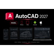 Autodesk Autocad 2027 Mobil Sürüm Ios/android/ıpad 3 Yıl Full Sürüm