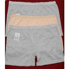Dondeza Kadın Boxer Paket Içeriği 3 Adet (Gri-Ten)