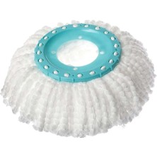 Sync Ticaret Mop Yedek Döner Başlık - Güçlü Emici Mikrofiber Tüyler, 360° Dönebilen Yedek Mop Ucu, Yer Yüzey Temi