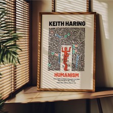 Sync Ticaret Fark Tanıtım Keith Haring Çerçevesiz Poster, Modern Dekoratif Çerçevesiz Poster, Tablo, Keithharing