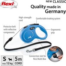 Sync Ticaret Flexi New Classic S Beden Mavi 5mt Ipli Tasma