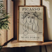 Sync Ticaret Fark Tanıtım Picasso Çerçevesiz Poster, Modern Dekoratif Çerçevesiz Poster, Tablo, Picasso-6, 40 x 5
